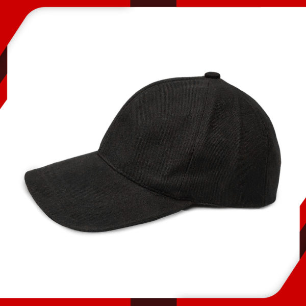 Plain Black Caps for Men 01
