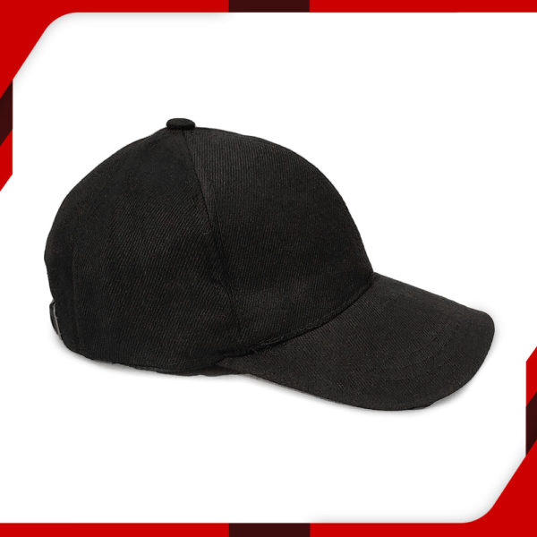 Plain Black Caps for Men 02