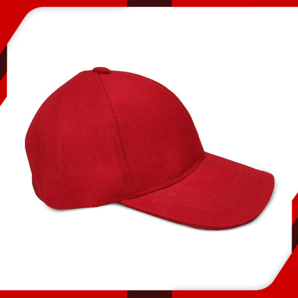 Plain Red Caps for Men 02