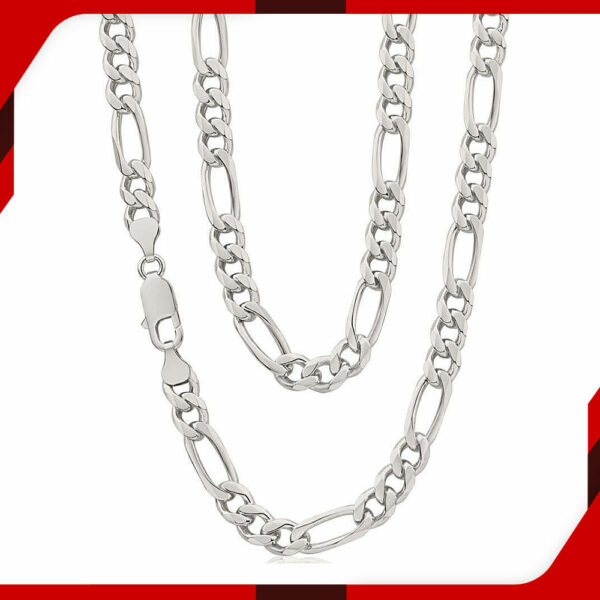 Fancy Figaro Silver Chain 02