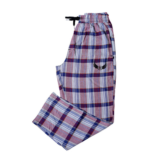 Purple Cotton Trousers For Men P01