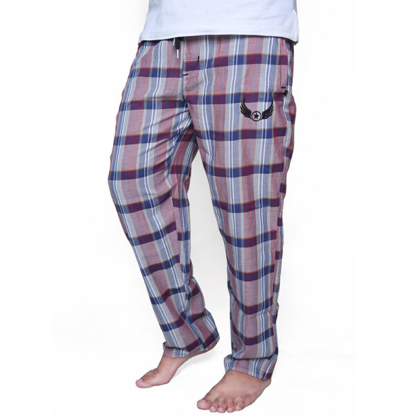 Purple Cotton Trousers For Men P02