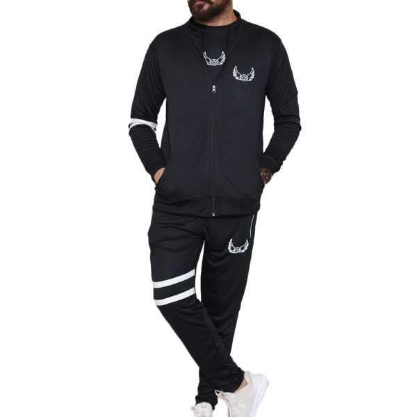 Black Stripe Sports Tracksuits for Men 01