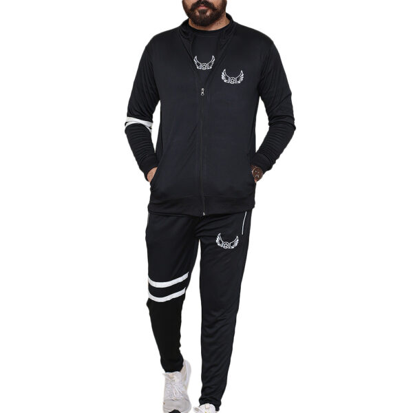 Black Stripe Sports Tracksuits for Men 02