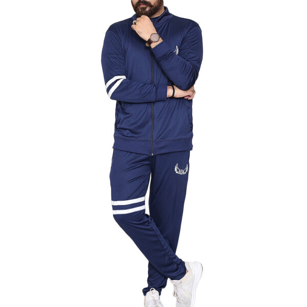 Blue Stripe Sports Tracksuits for Men 01