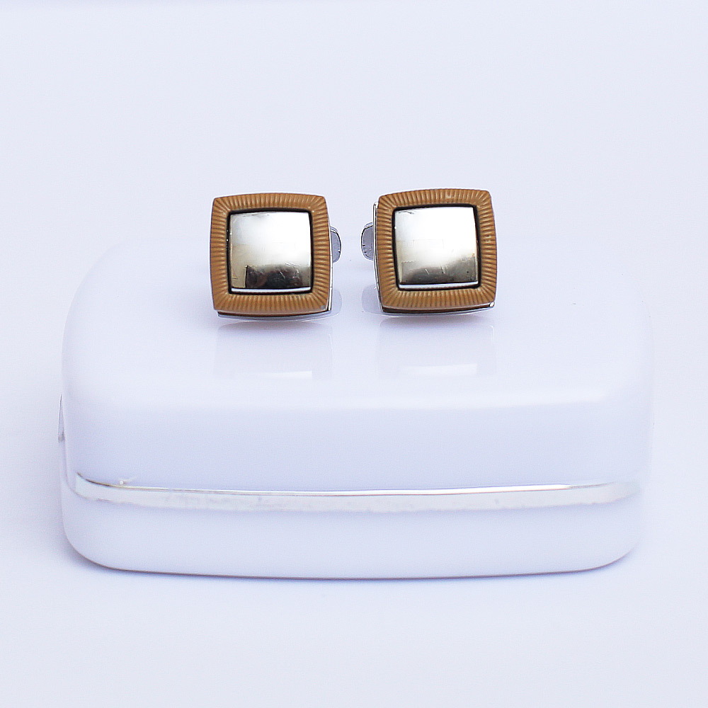Camel Square Cufflinks for Men 01