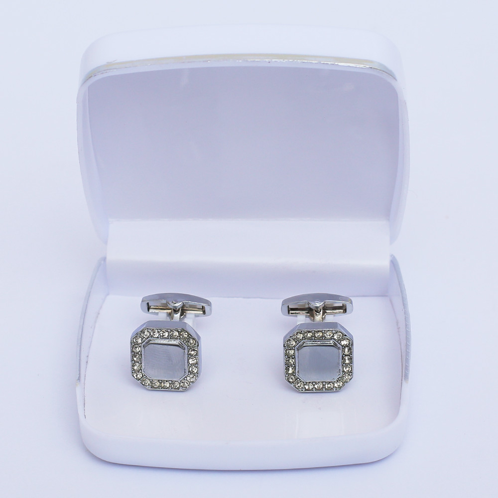Crystal Square Cufflinks for Men 02