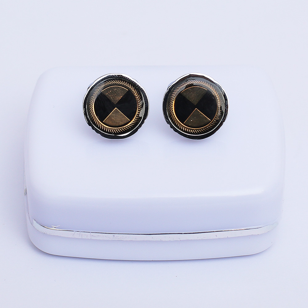 Gold Effect Cufflinks for Men 01