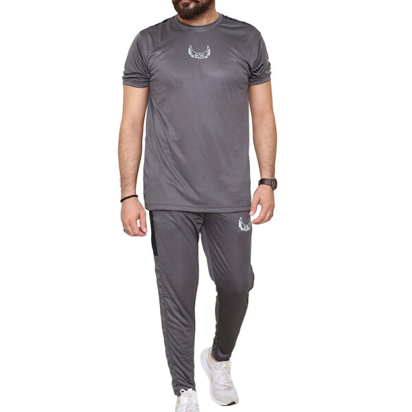Grey Panel Active Tracksuits for Men 02