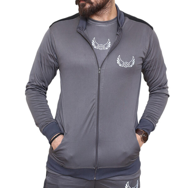 Grey Panel Sports Jacket for Men 01