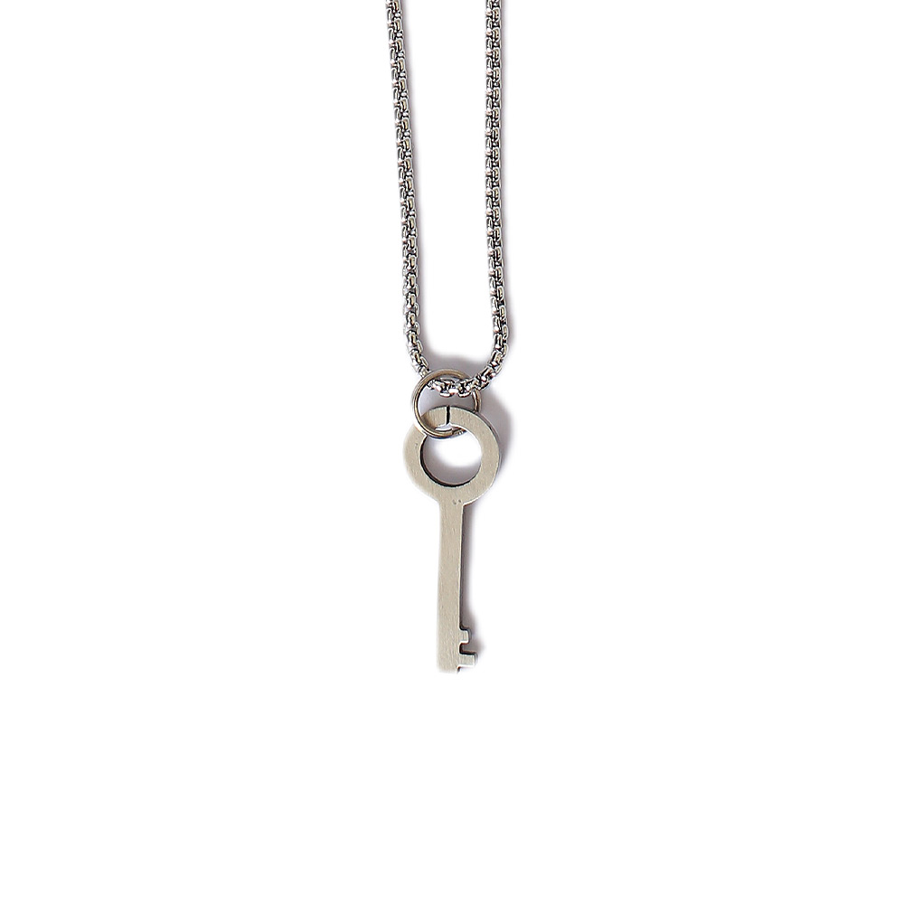 Silver Key Locket for Men 01