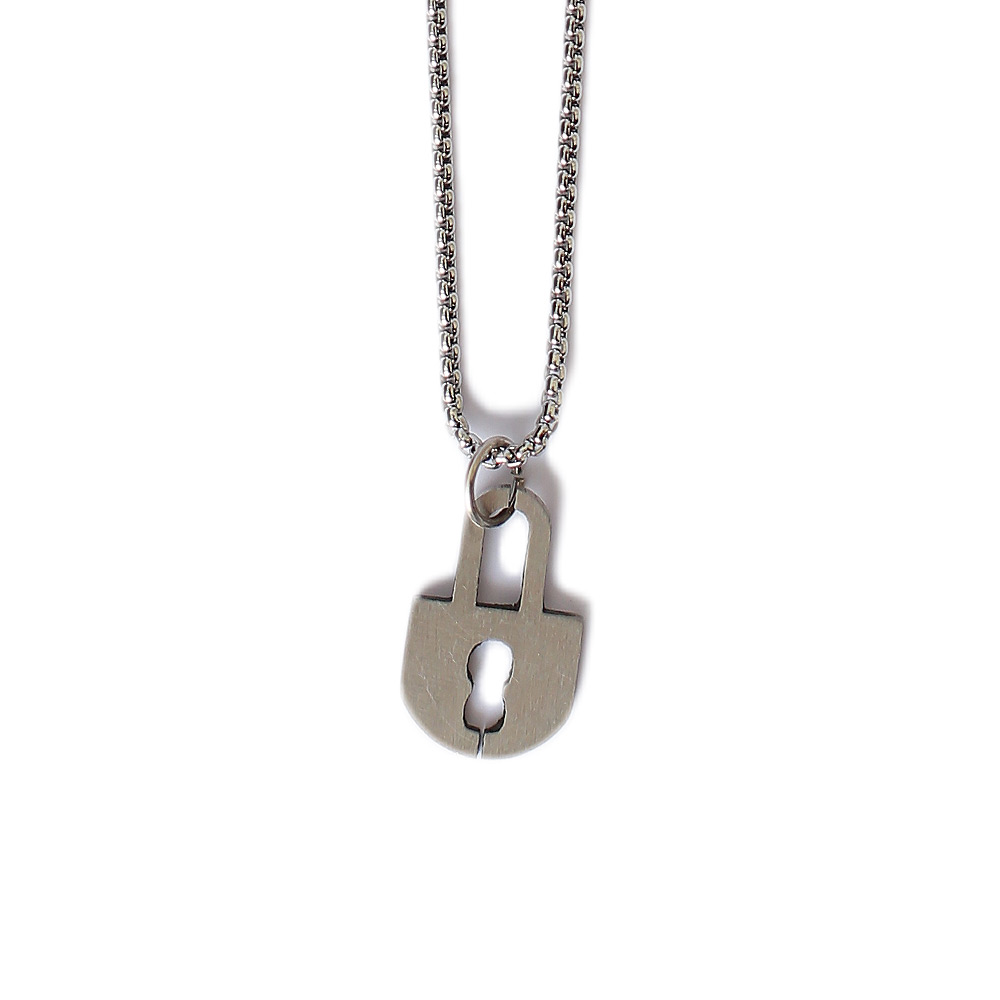 Silver Lock Locket for Men 01