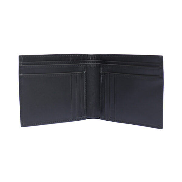Sparkling Black Duo Line Leather Wallets for Men 02