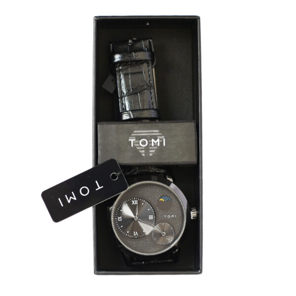 Watch Tomi Black Double Dial 01