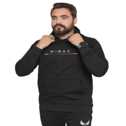 Winter Black Pullover Fleece Hoodie