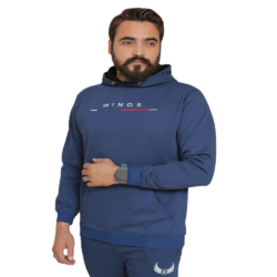 Winter Blue Pullover Fleece Hoodie
